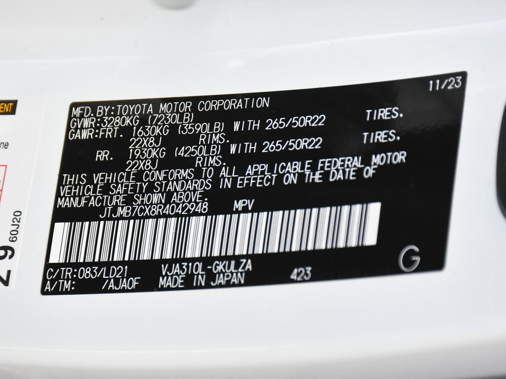 Used 2024 Lexus LX 600 F Sport AWD/4WD image 17
