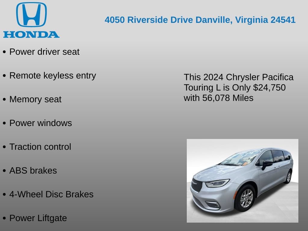 Used 2024 Chrysler Pacifica Touring-L FWD image 12