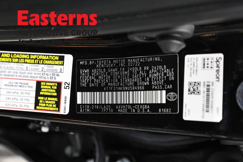 Used 2022 Toyota Camry XLE FWD image 34