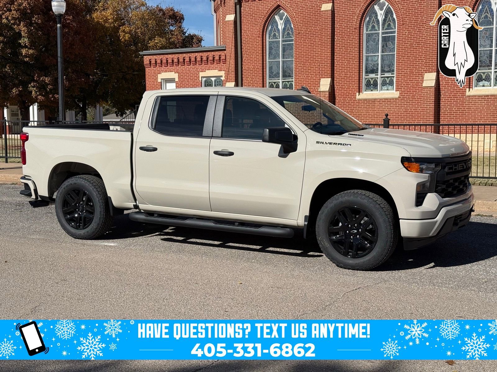 New 2026 Chevrolet Silverado 1500 Custom w/ Turbomax Blackout Package image 1