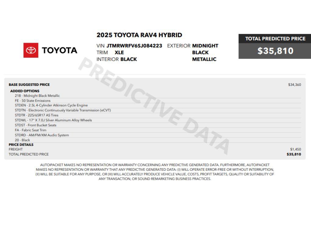 Used 2025 Toyota RAV4 XLE image 2
