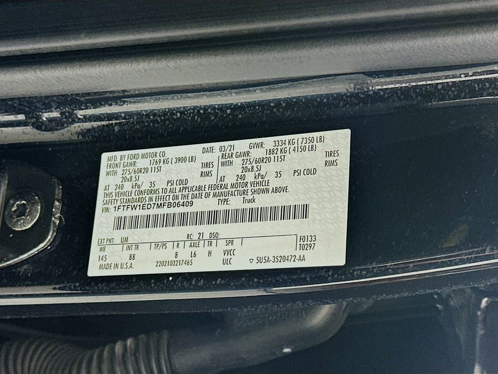 Used 2021 Ford F150 Platinum w/ Equipment Group 701A High AWD/4WD image 36
