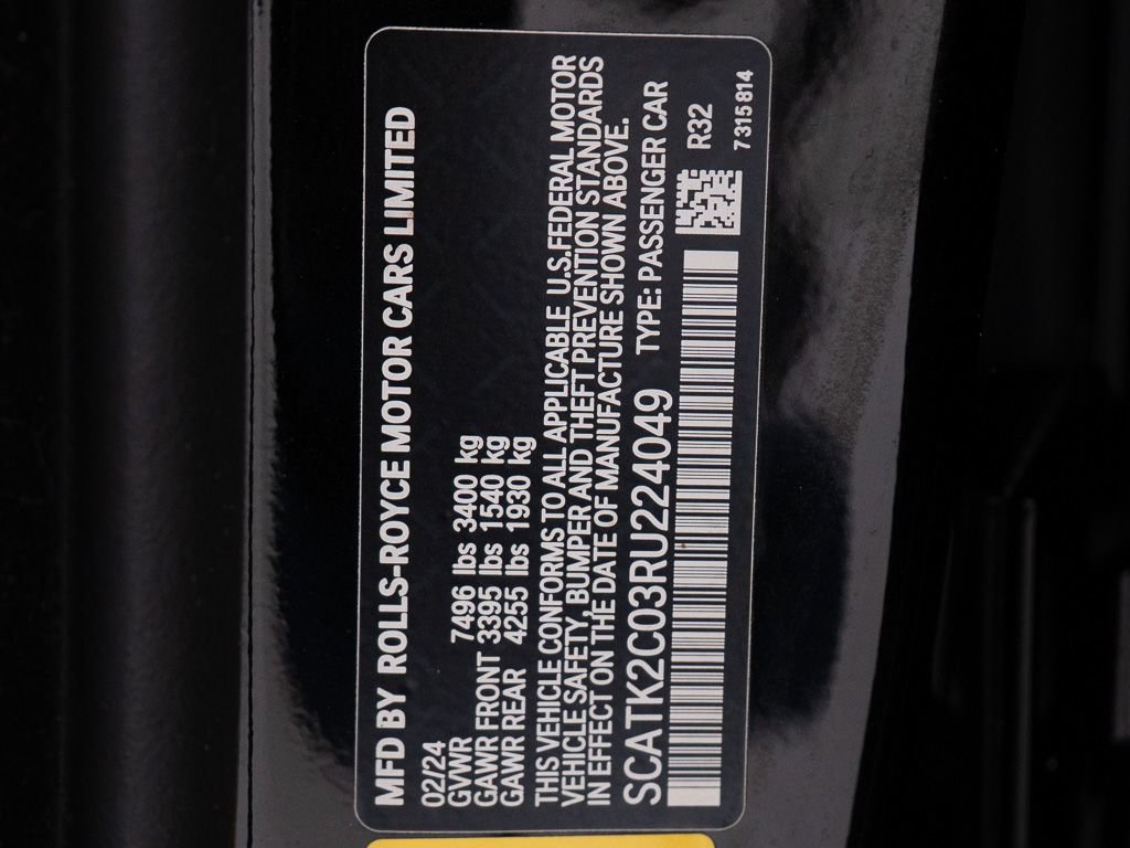 Certified 2024 Rolls-Royce Spectre w/ Spectre Launch Package AWD/4WD image 48
