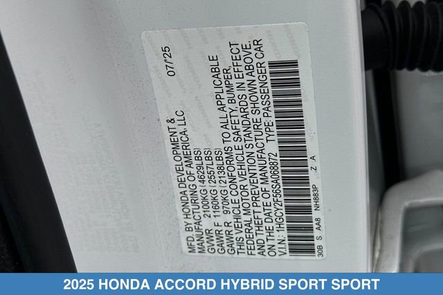 Certified 2025 Honda Accord Sport image 31
