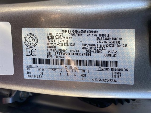 Used 2022 Ford F250 Lariat w/ Black Appearance Package image 22