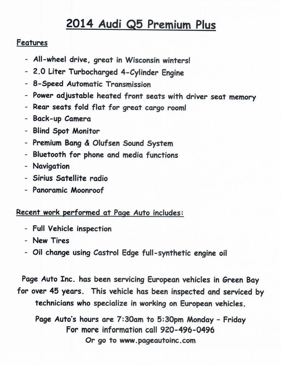 Used 2014 Audi Q5 2.0T Premium Plus image 20