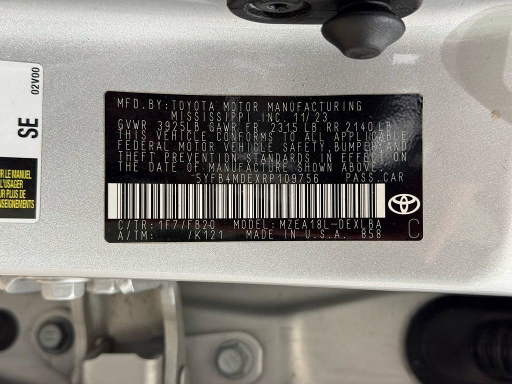 Certified 2024 Toyota Corolla LE FWD image 27