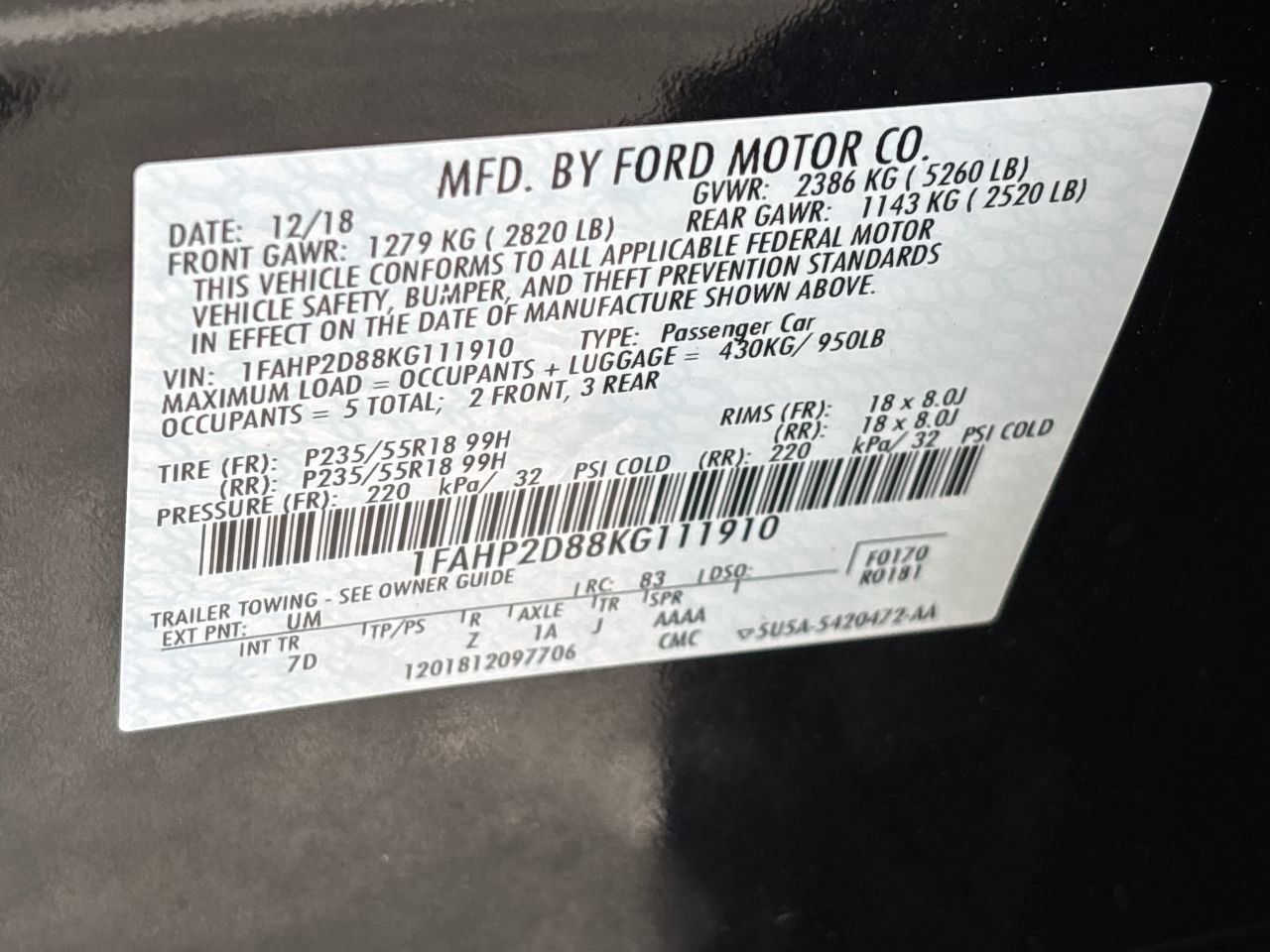 Used 2019 Ford Taurus SE image 31