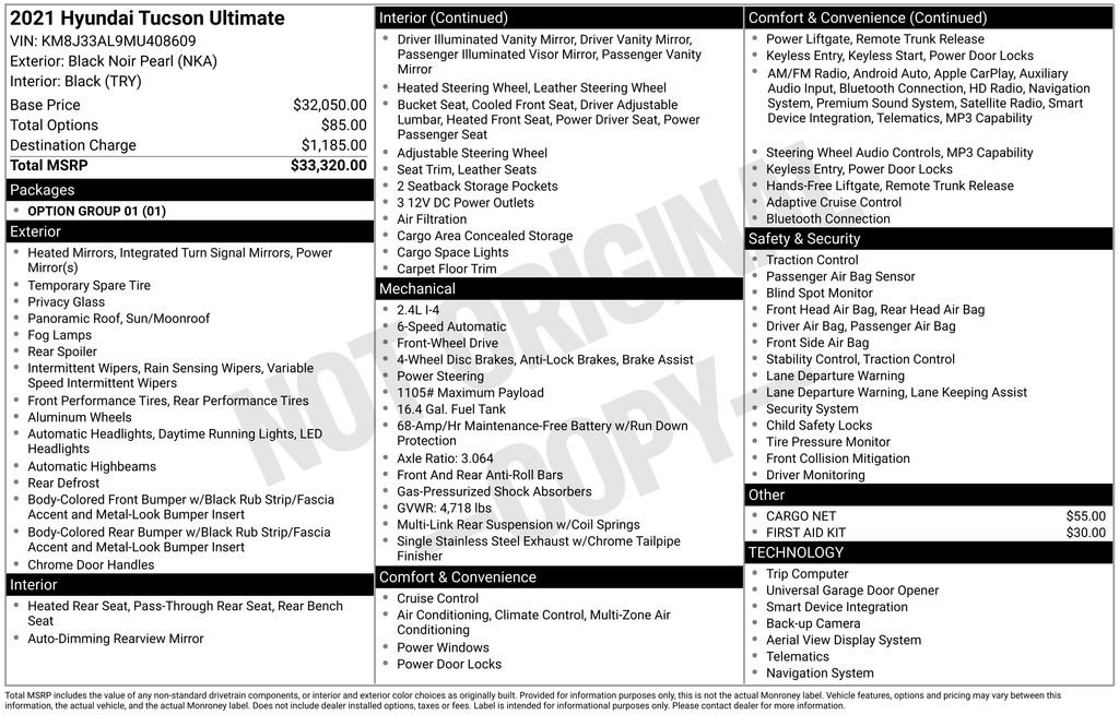 Used 2021 Hyundai Tucson Ultimate FWD image 7