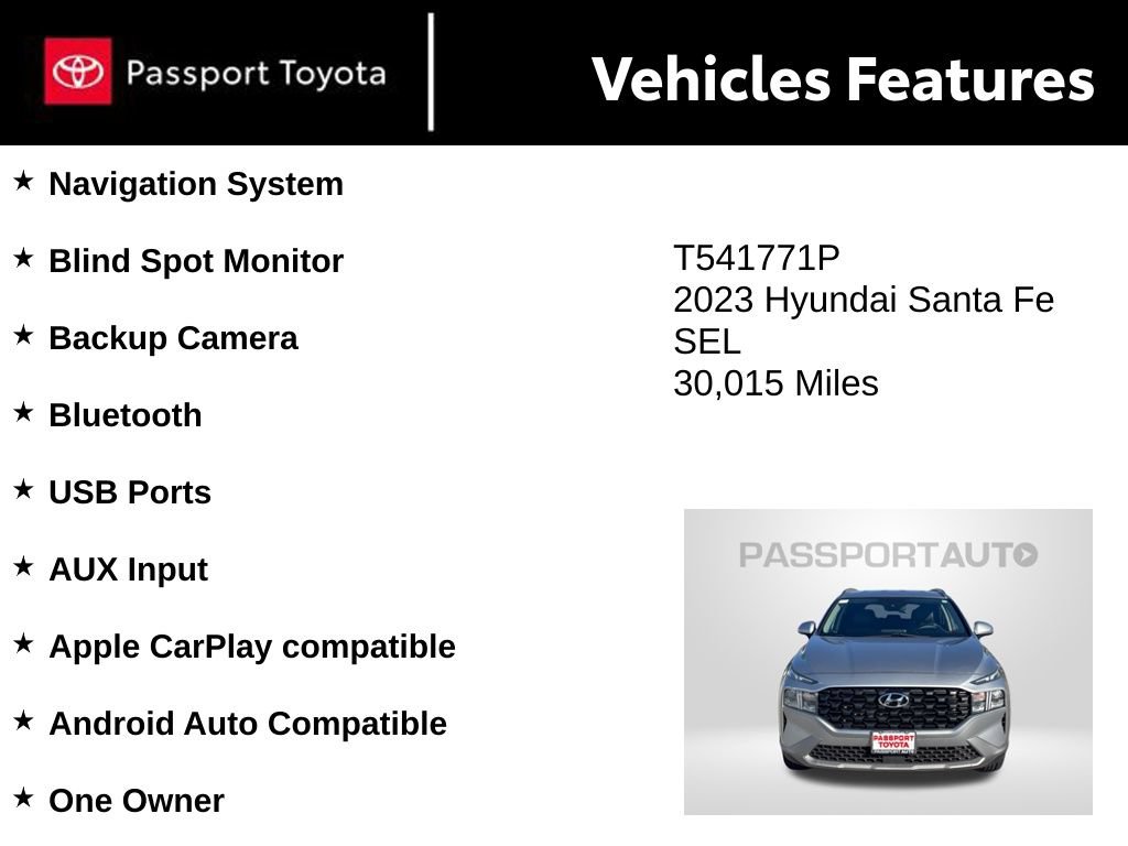 Used 2023 Hyundai Santa Fe SEL AWD/4WD image 10