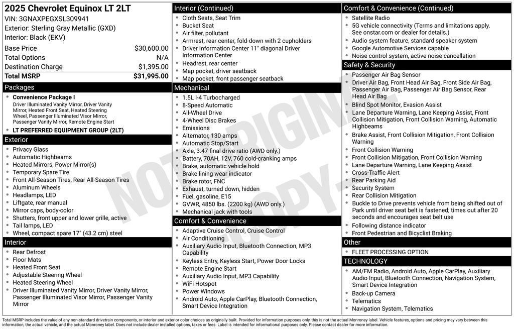 Used 2025 Chevrolet Equinox LT image 2