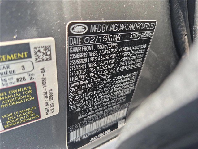 Used 2019 Land Rover Range Rover HSE AWD/4WD image 27