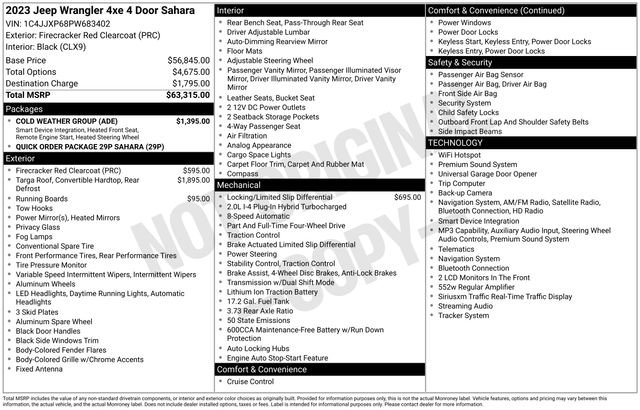 Used 2023 Jeep Wrangler Unlimited Sahara w/ Cold Weather Group AWD/4WD image 18