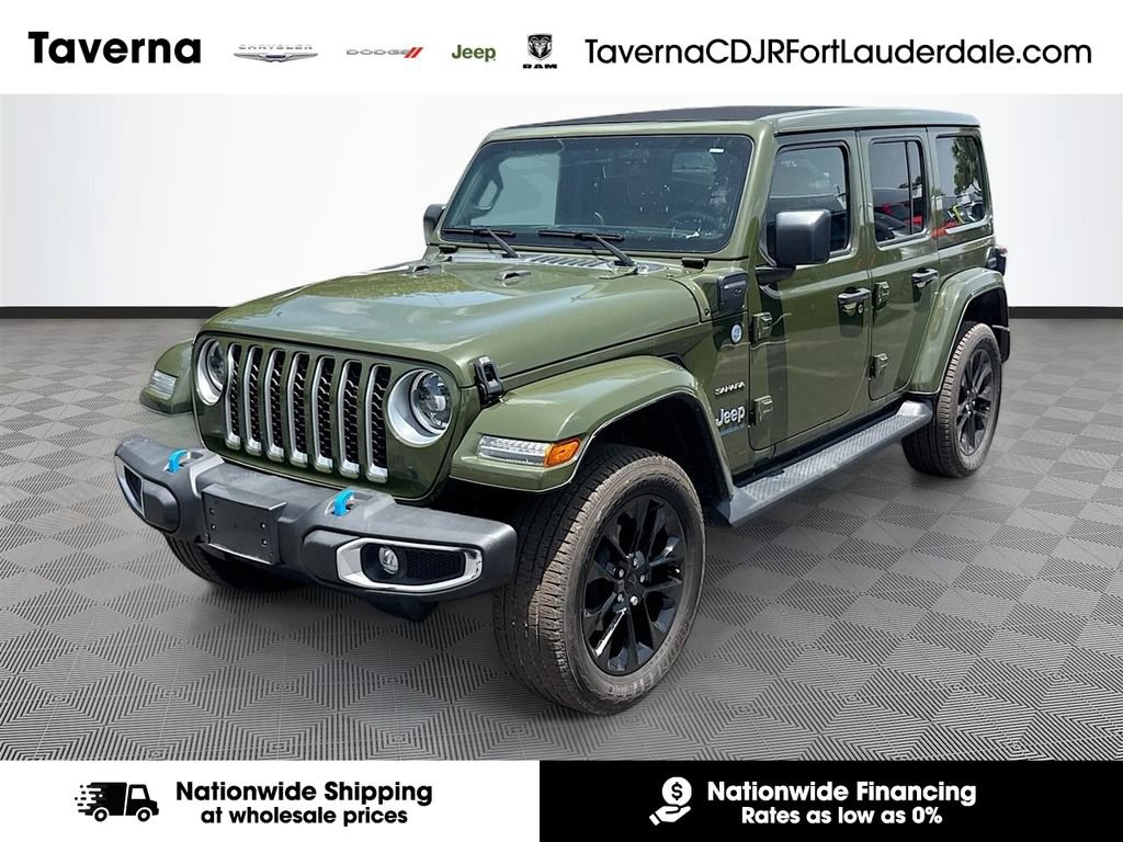 Used 2023 Jeep Wrangler Unlimited Sahara w/ Cold Weather Group AWD/4WD image 1