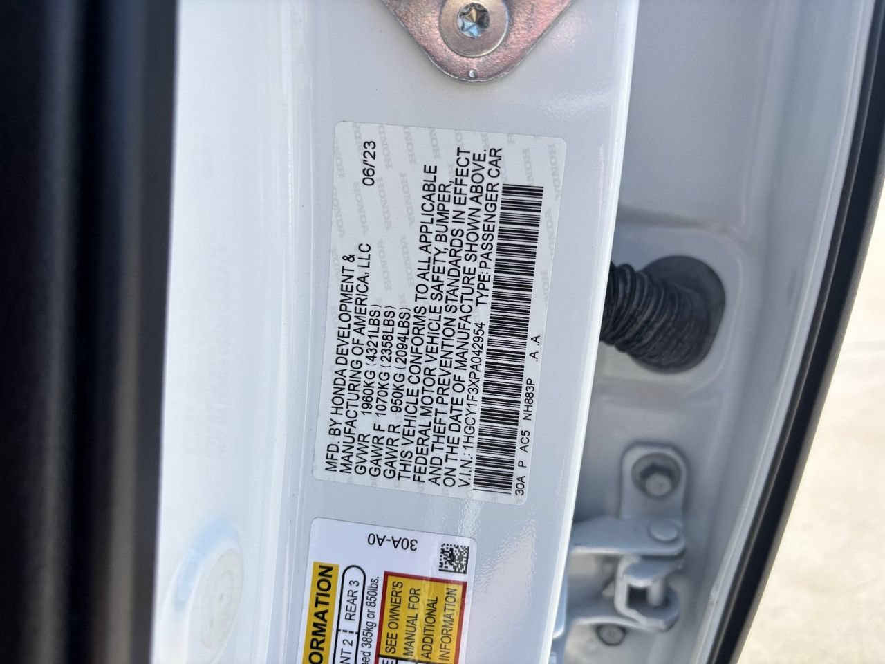 Certified 2023 Honda Accord EX image 31