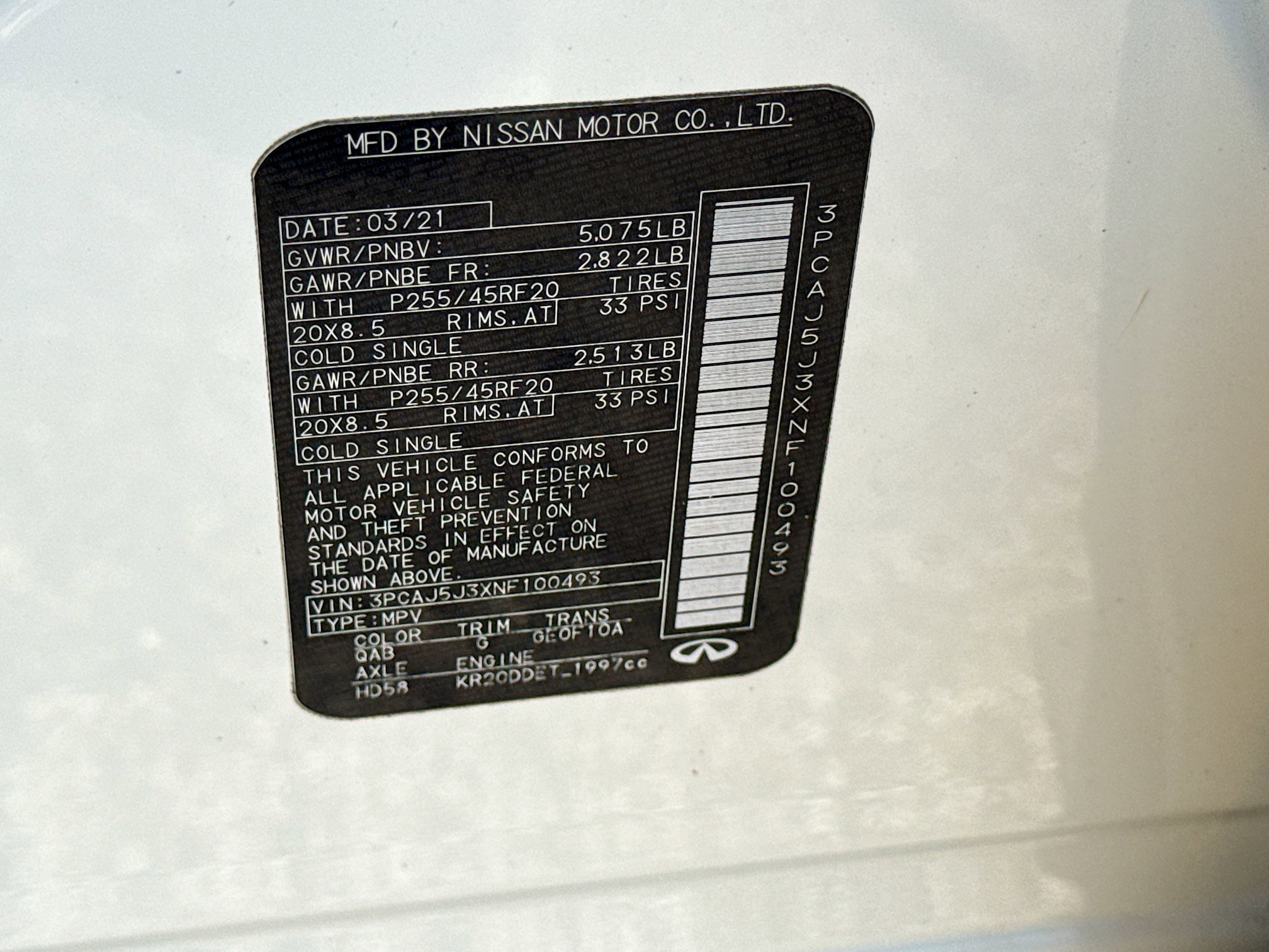 Used 2022 INFINITI QX55 Luxe w/ Cargo Package AWD/4WD image 45