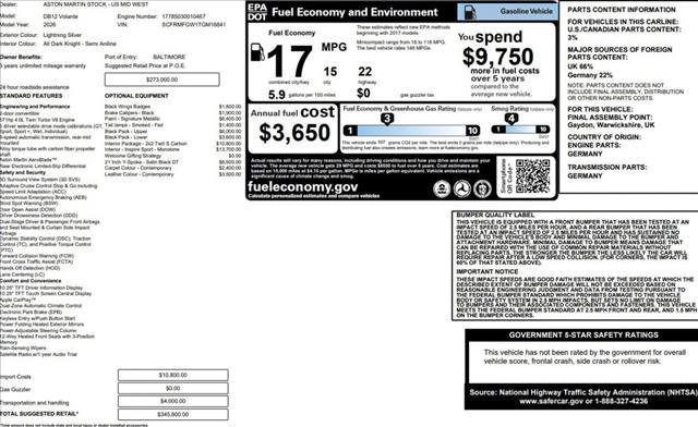 New 2026 Aston Martin DB12 Convertible image 24