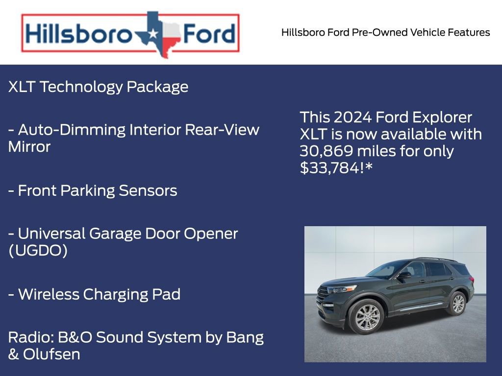 Used 2024 Ford Explorer XLT w/ Equipment Group 202A AWD/4WD image 13