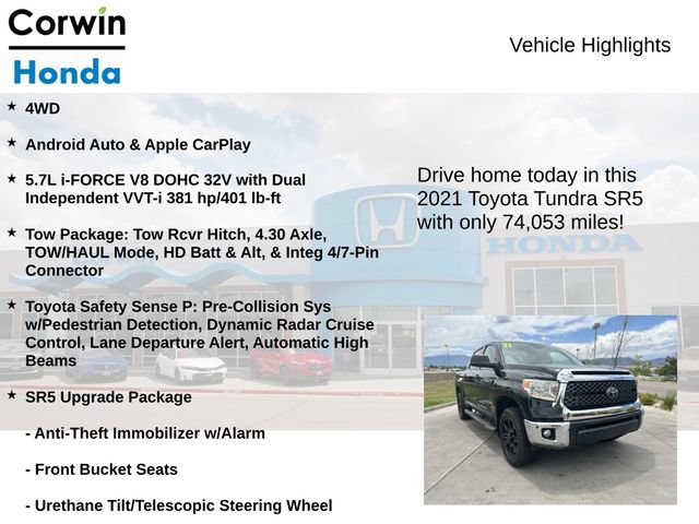 Used 2021 Toyota Tundra SR5 AWD/4WD image 6