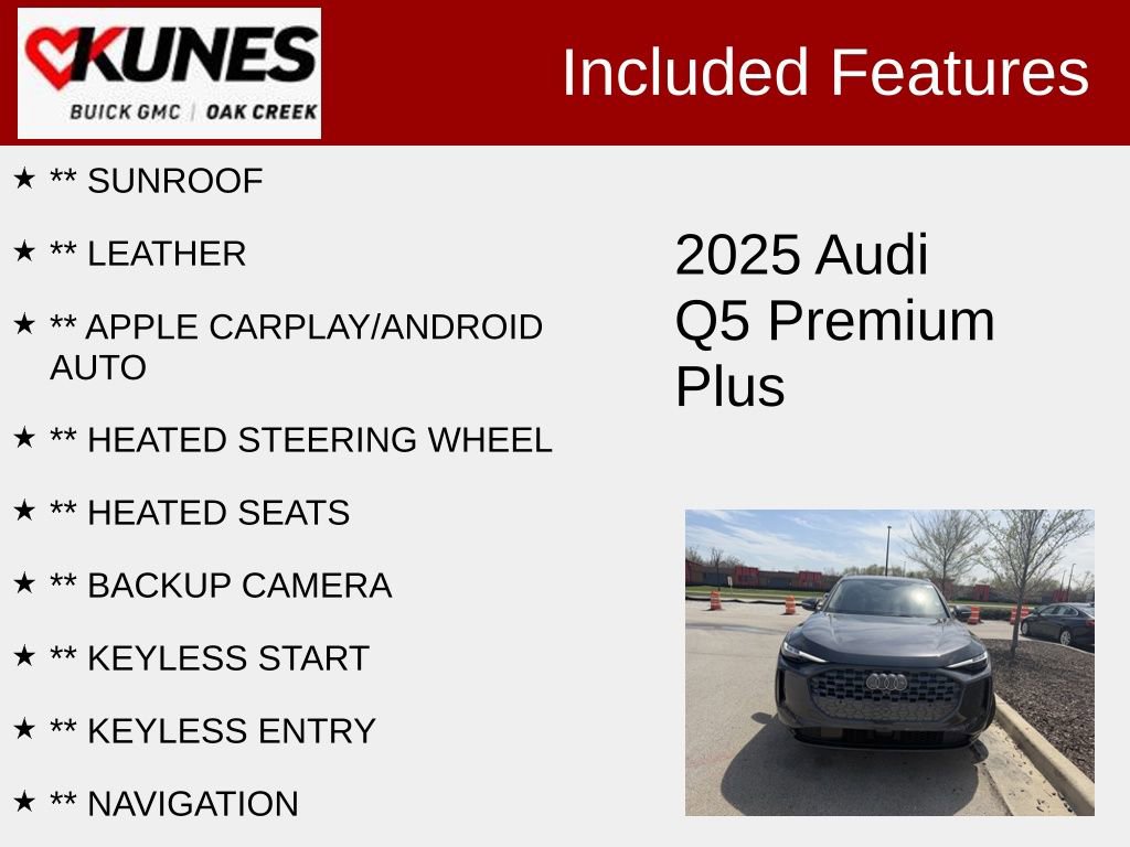 Used 2025 Audi Q5 Premium Plus AWD/4WD image 2