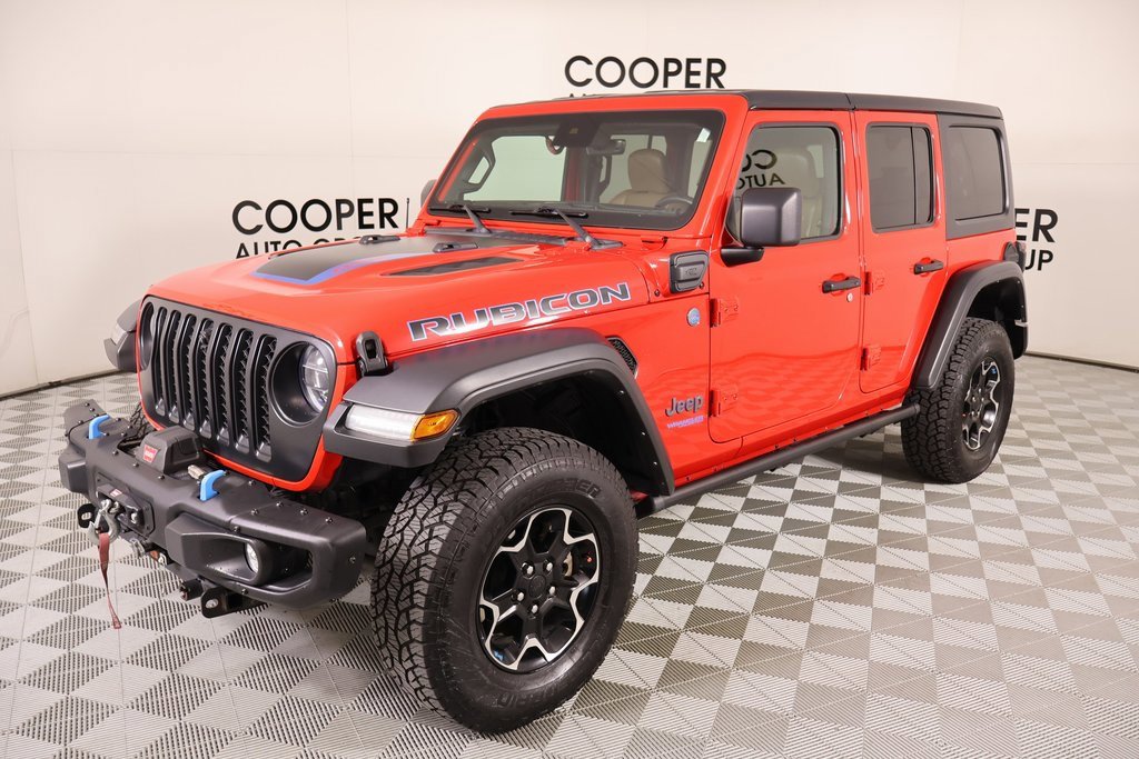 Used 2021 Jeep Wrangler Unlimited Rubicon 4xe w/ Steel Bumper Group image 11