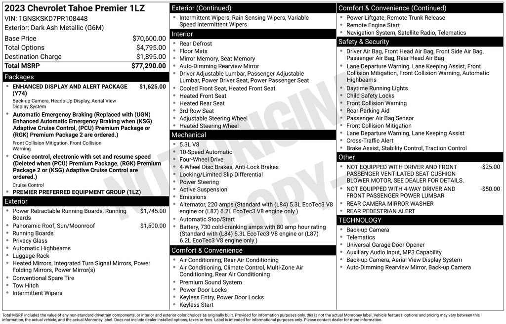 Used 2023 Chevrolet Tahoe Premier AWD/4WD image 35