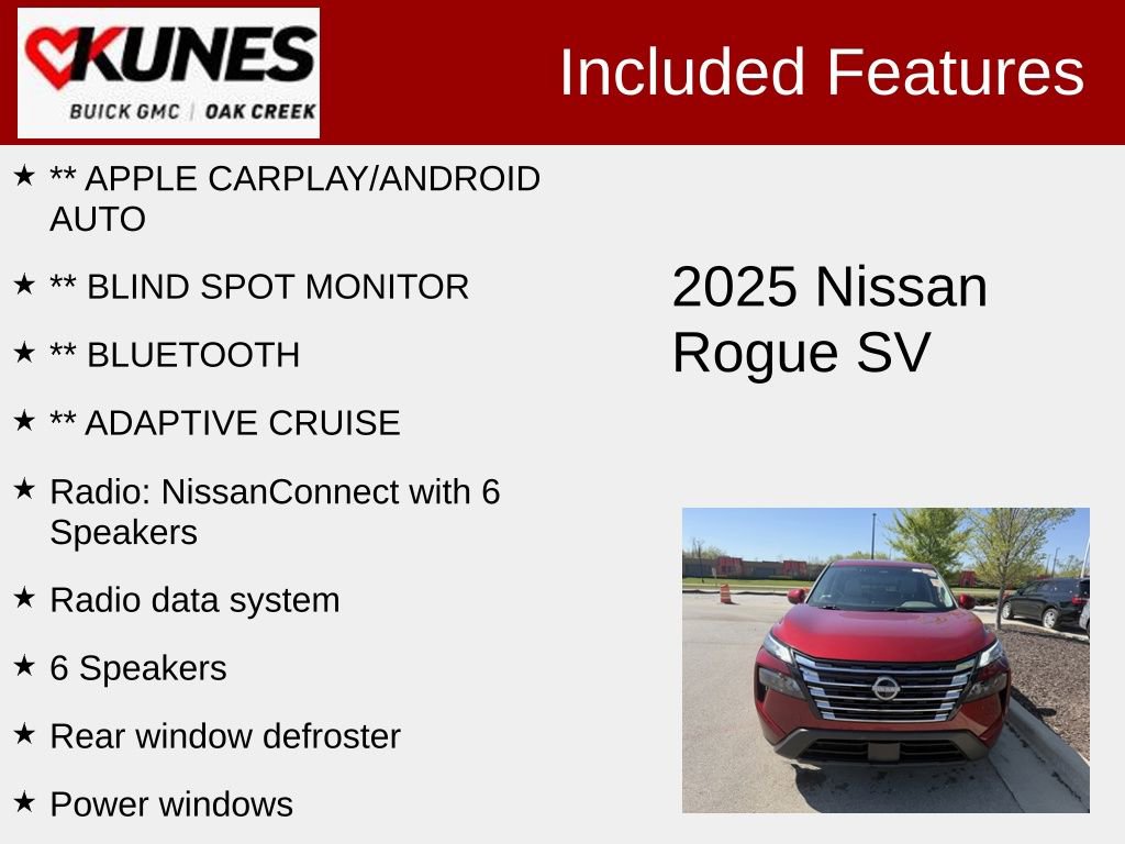 Used 2025 Nissan Rogue SV AWD/4WD image 2