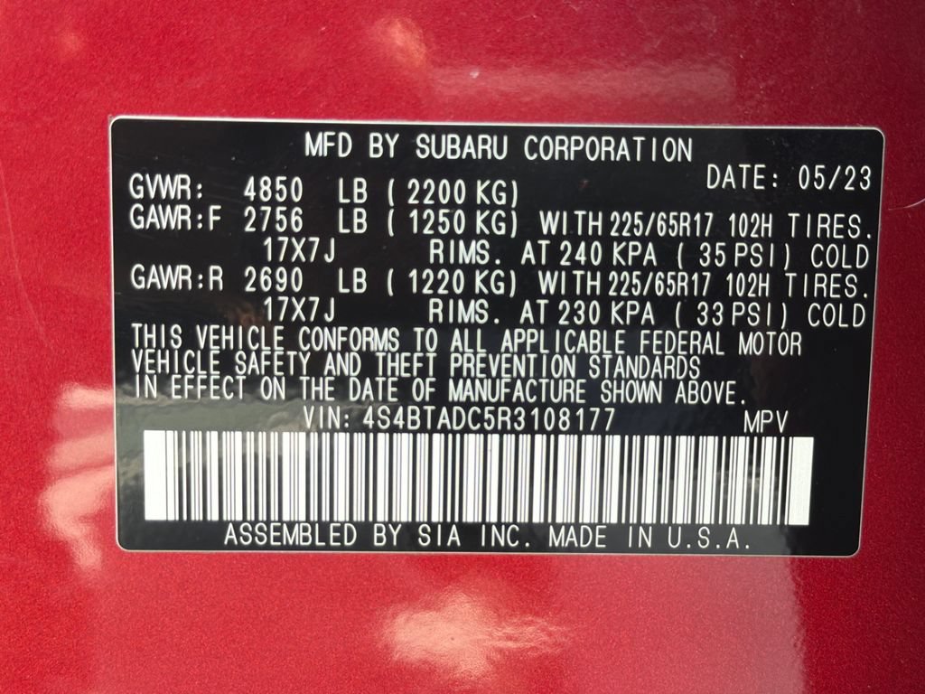 Certified 2024 Subaru Outback Premium AWD/4WD image 49