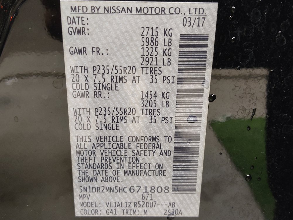 Used 2017 Nissan Pathfinder Platinum FWD image 33