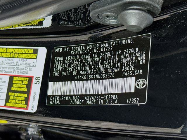 Certified 2022 Toyota Camry XSE AWD/4WD image 35