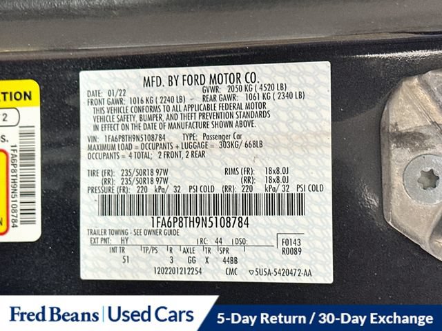 Used 2022 Ford Mustang Premium w/ Equipment Group 201A RWD image 33
