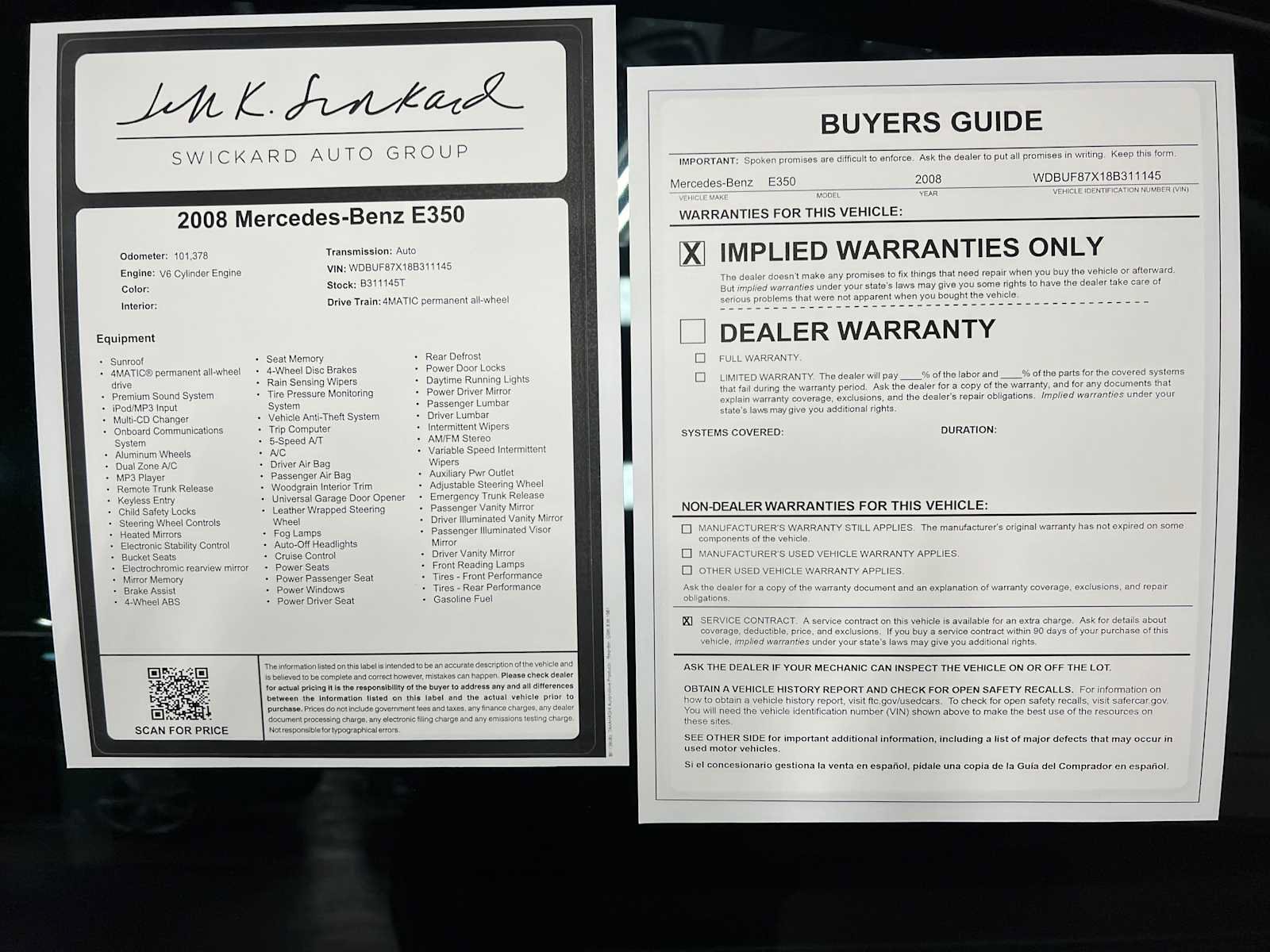 Used 2008 Mercedes-Benz E 350 4MATIC Sedan image 38