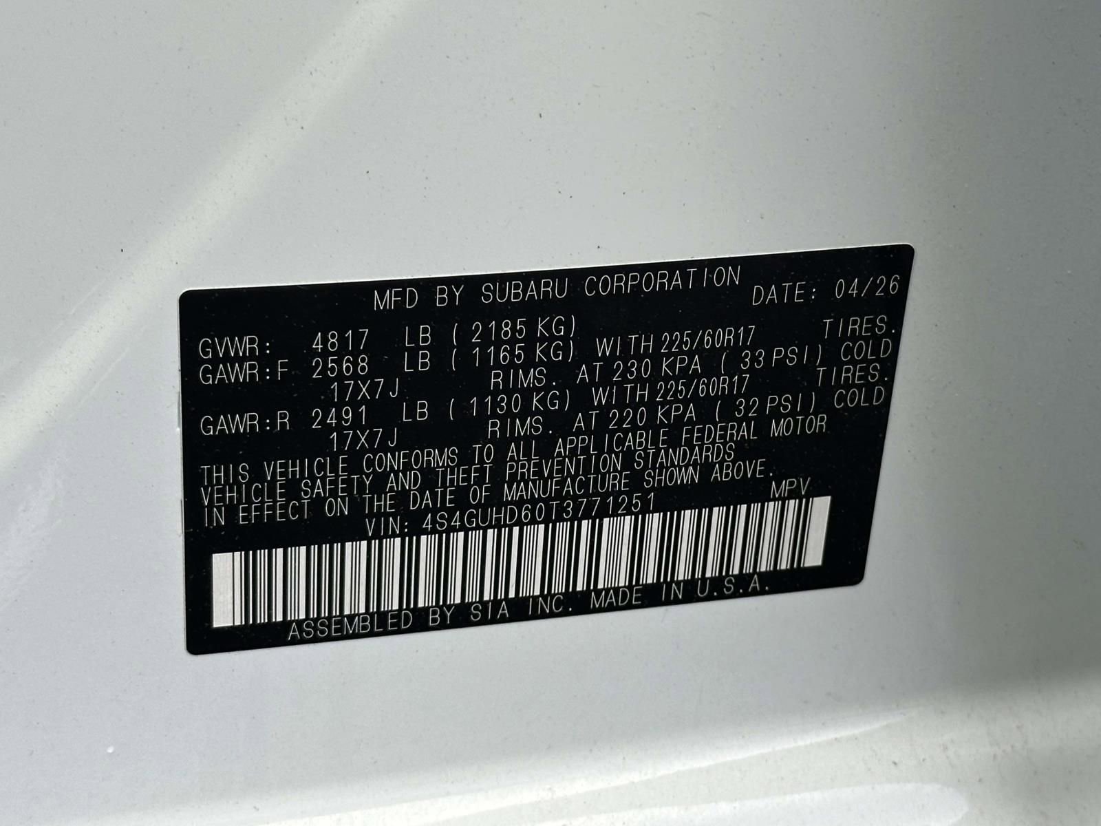 New 2026 Subaru Crosstrek 2.0i Premium AWD/4WD image 15