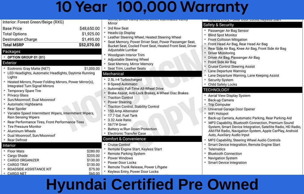 Used 2025 Hyundai Santa Fe Calligraphy AWD/4WD image 9