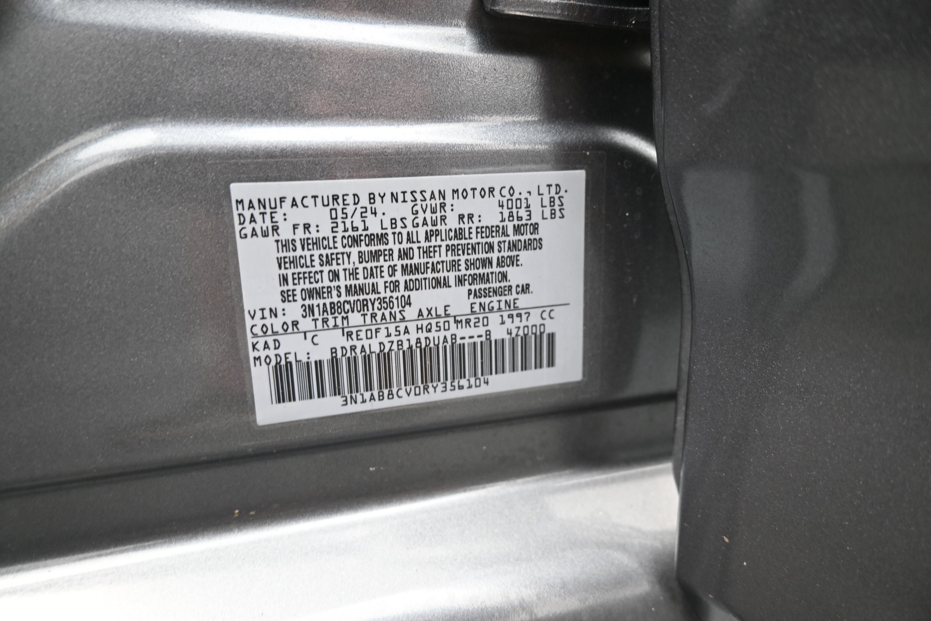 Certified 2024 Nissan Sentra SV w/ SV Premium Package FWD image 15