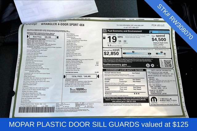 New 2024 Jeep Wrangler Sport image 5