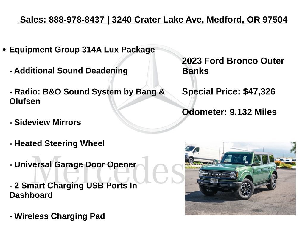 Used 2023 Ford Bronco Outer Banks AWD/4WD image 12