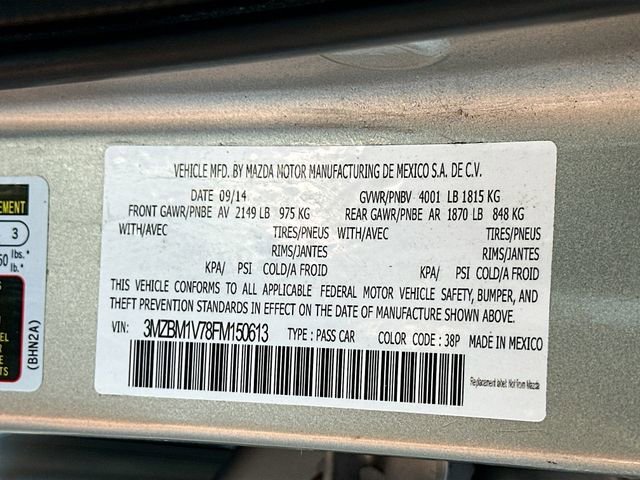 Used 2015 MAZDA MAZDA3 i Touring image 29