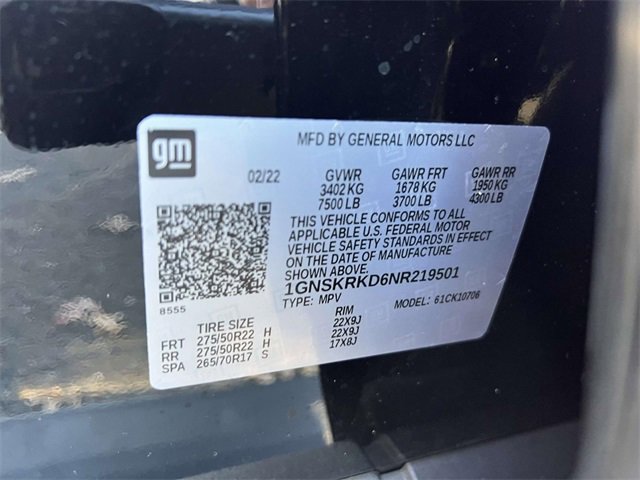 Used 2022 Chevrolet Tahoe RST w/ Luxury Package image 23