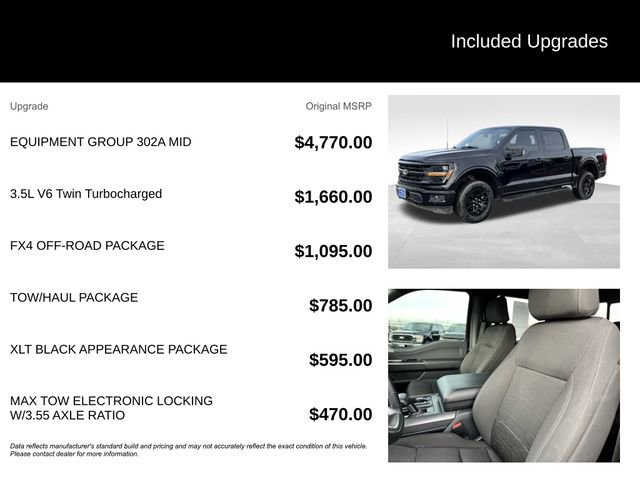 Certified 2024 Ford F150 XLT w/ Equipment Group 302A MID image 5