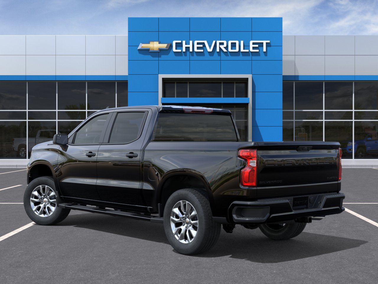 New 2026 Chevrolet Silverado 1500 Custom w/ LPO, Dark Essentials Package RWD image 4