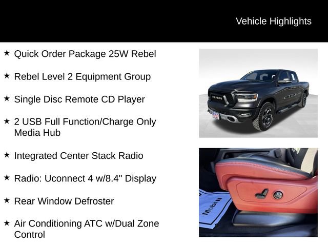 Certified 2019 RAM 1500 Rebel w/ Rebel Level 2 Equipment Group AWD/4WD image 8