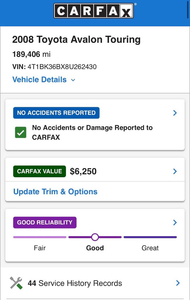 Used 2008 Toyota Avalon Limited FWD image 3