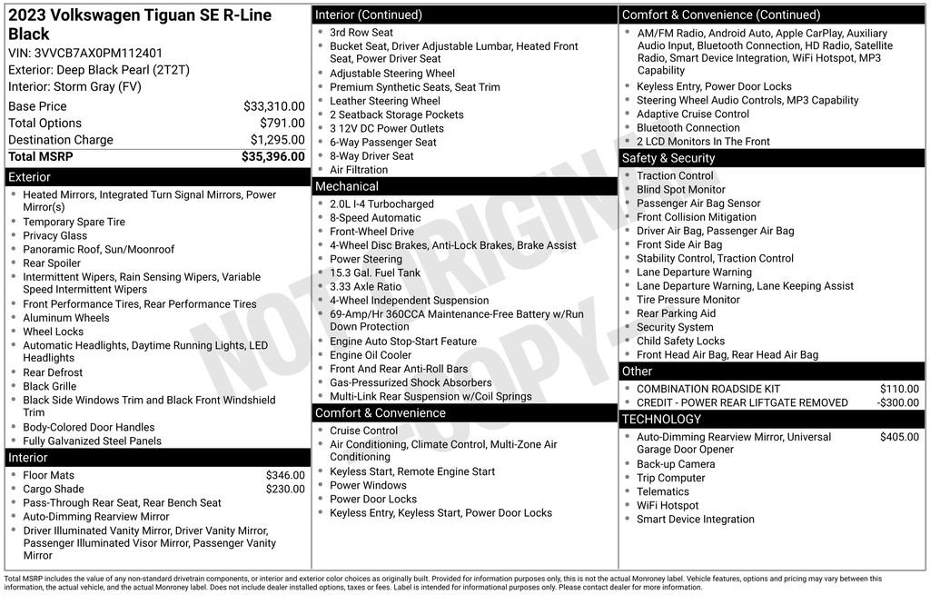 Used 2023 Volkswagen Tiguan SE R-Line image 7