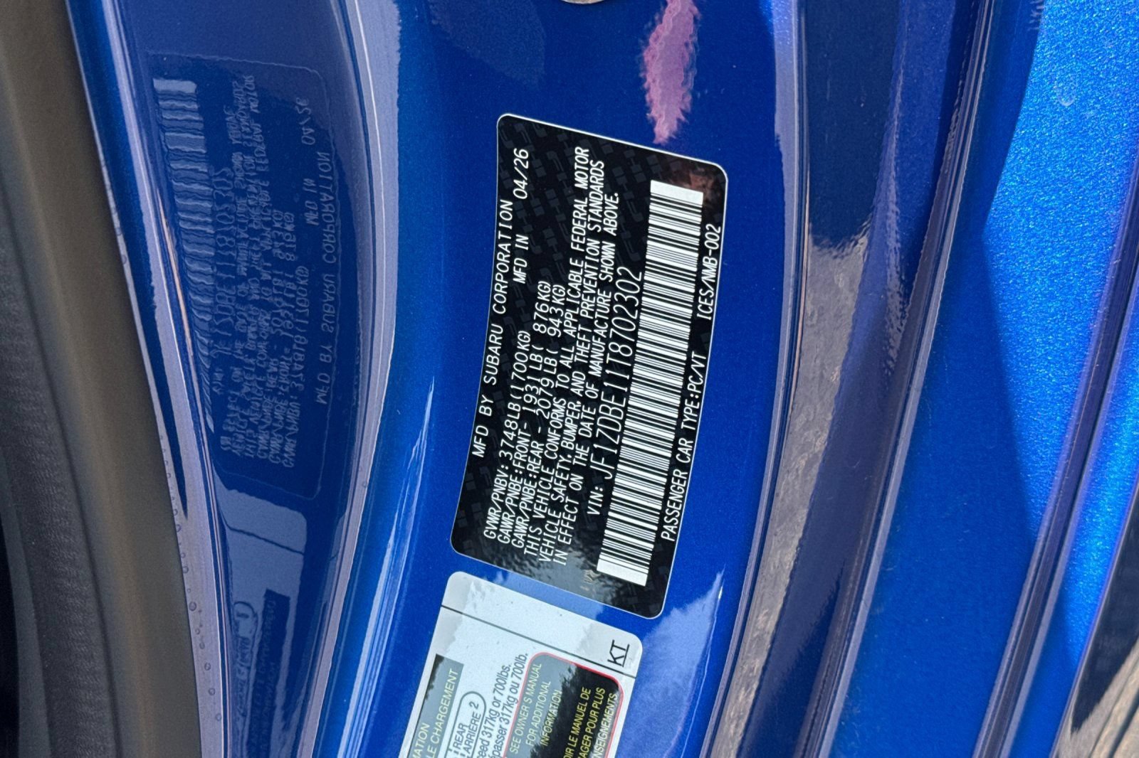 New 2026 Subaru BRZ Limited RWD image 26
