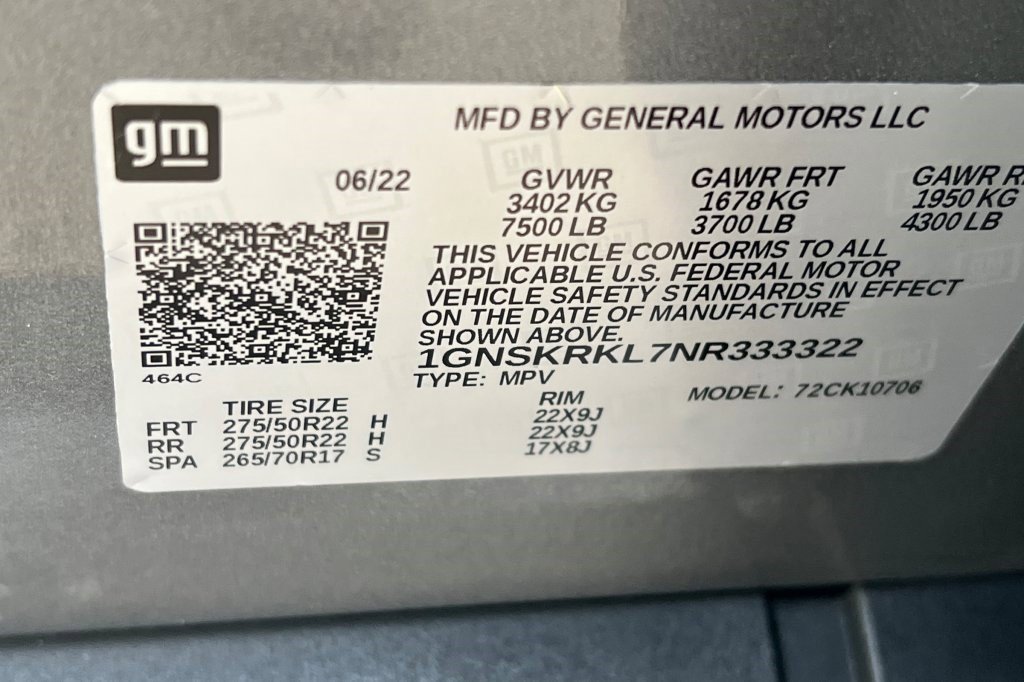 Certified 2022 Chevrolet Tahoe RST w/ Sport Performance Package image 25