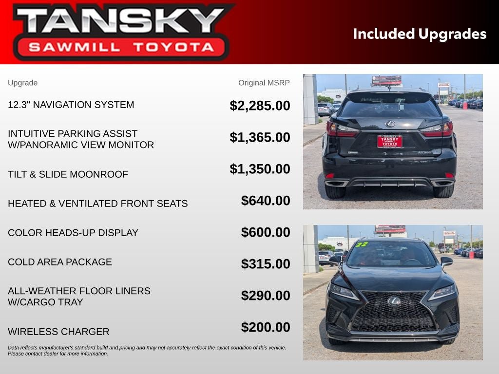 Used 2022 Lexus RX 350 F Sport w/ Cold Area Package AWD/4WD image 36
