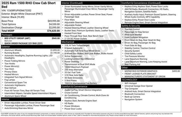 Used 2025 RAM 1500 RHO w/ Bed Utility Group AWD/4WD image 23