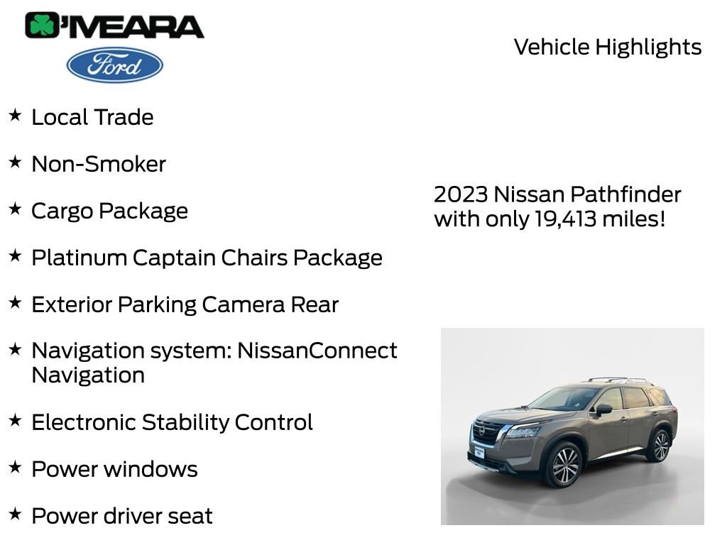 Used 2023 Nissan Pathfinder Platinum AWD/4WD image 7