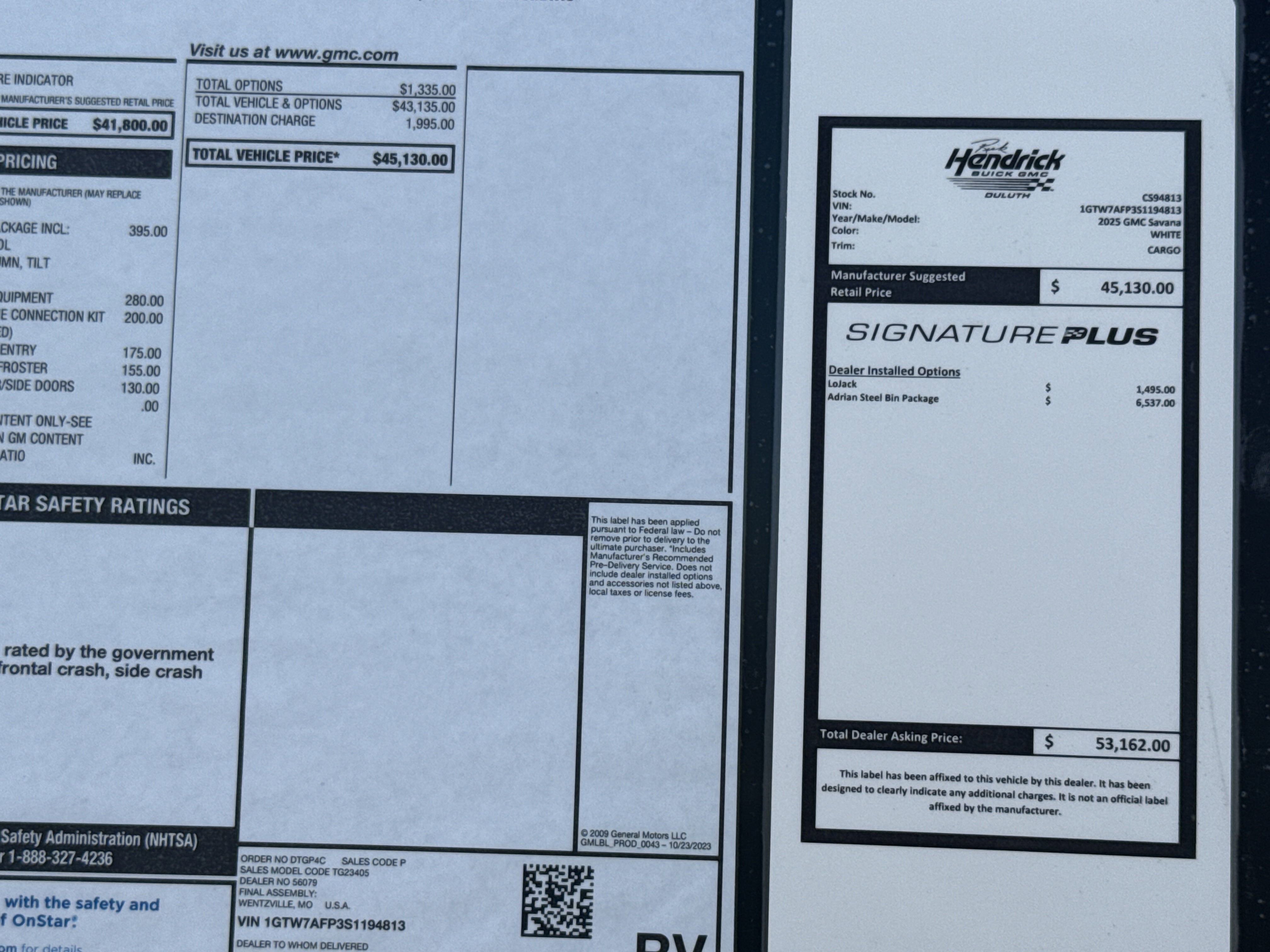 New 2025 GMC Savana 2500 w/ Driver Convenience Package image 36